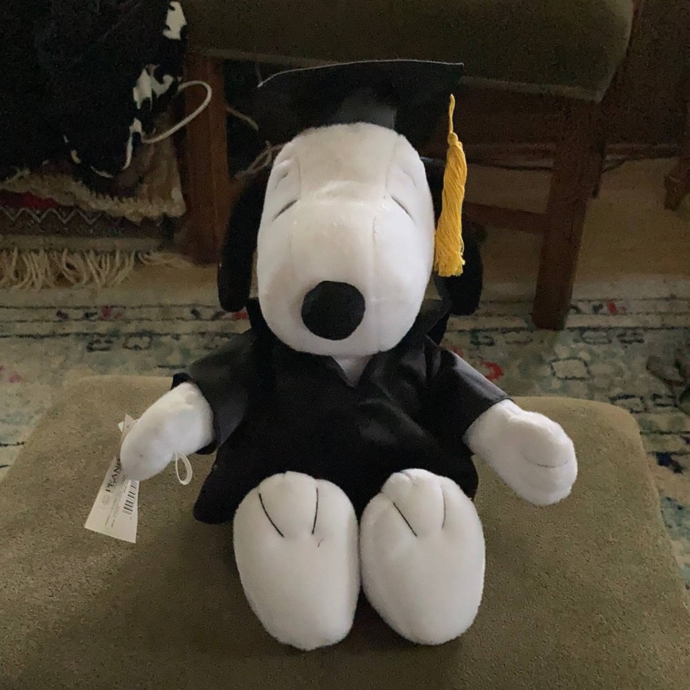 Graduation Snoopy plush 13 inch
